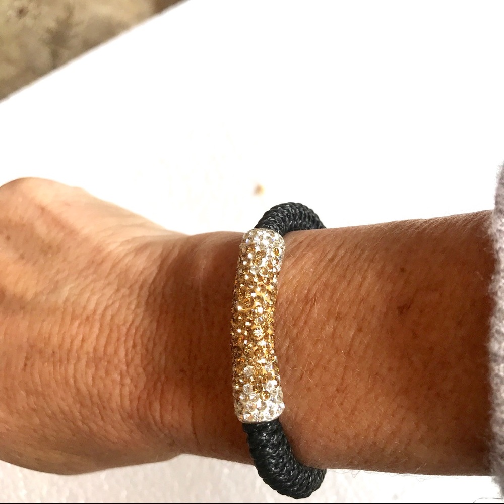 Pave Crystal bar bracelet